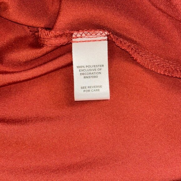 Versona Accessories Orange and Burgundy Boho Top - Size L - Picture 6 of 12